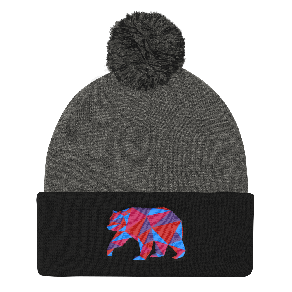 Polygon Bear (Beanie)-Beanie-Swish Embassy