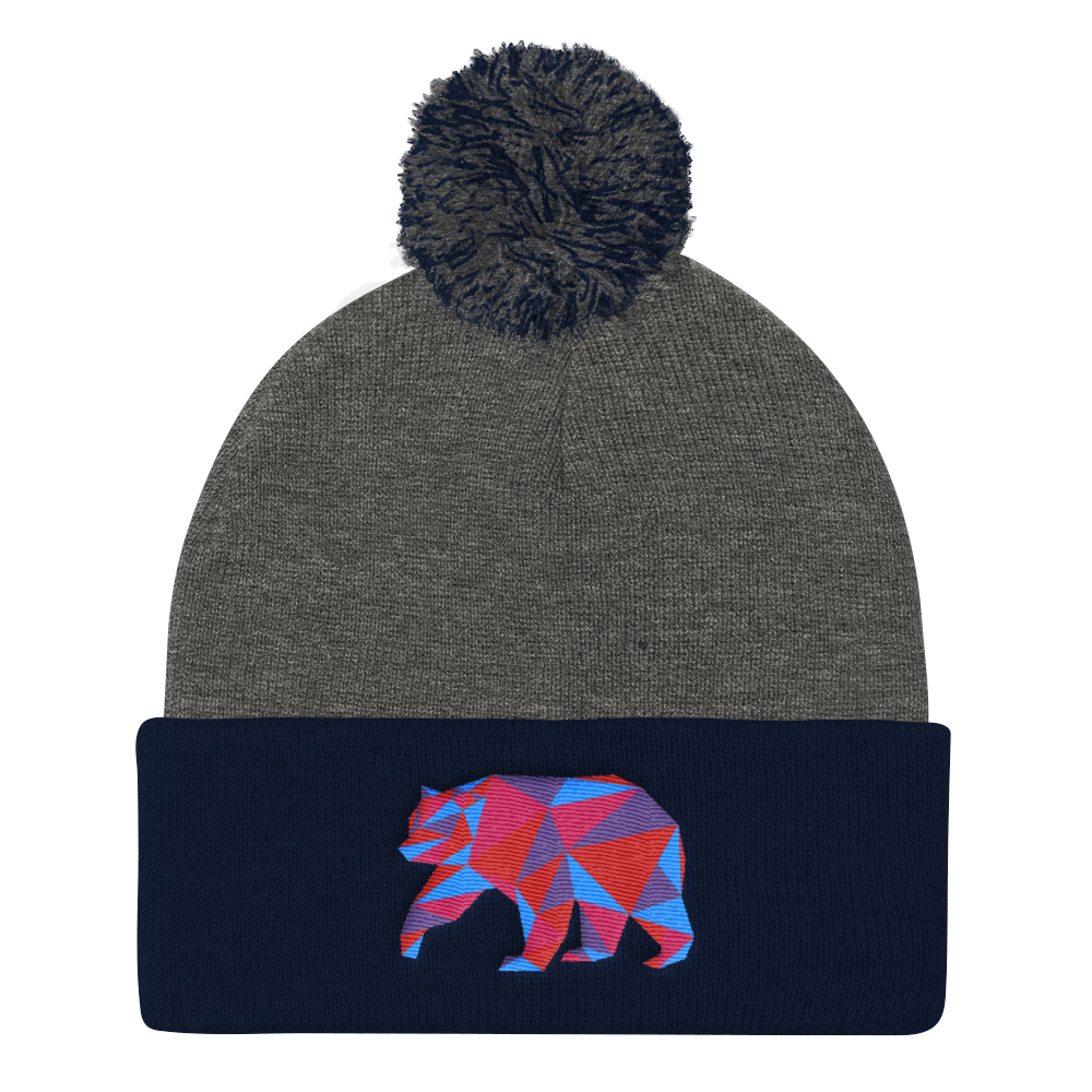 Polygon Bear (Beanie)-Beanie-Swish Embassy