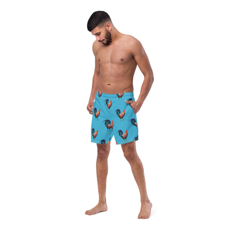 Polygon Rooster (Swim Trunks)-Swim Trunks-Swish Embassy