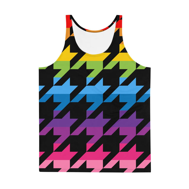 Pride Houndstooth (Allover Tank Top)-Allover Tank Top-Swish Embassy