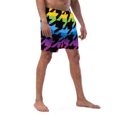 Pride Houndstooth (Swim Trunks)-Swish Embassy