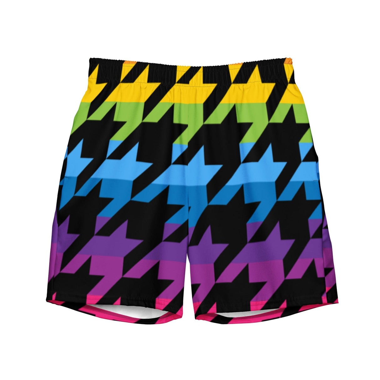 Pride Houndstooth (Swim Trunks)-Swish Embassy