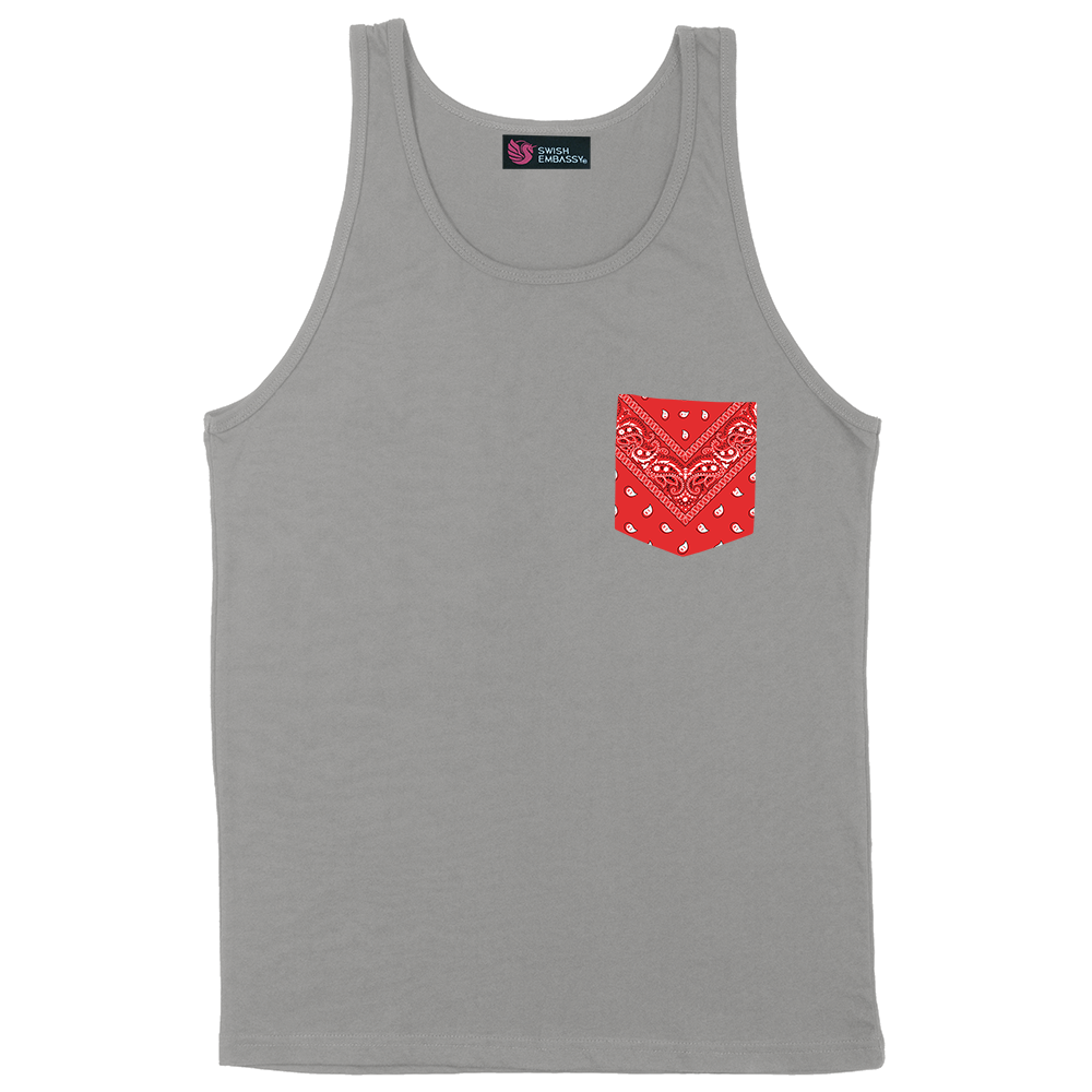 Red Bandana (Pocket Tank)-Pocket Tank-Swish Embassy