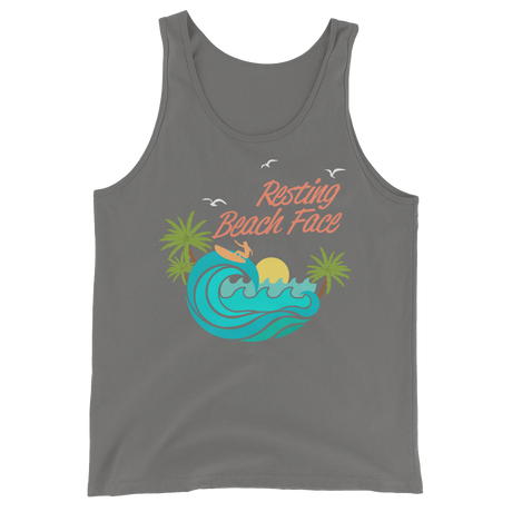 Resting Beach Face Tank (Personalize - Cruise Collection)-Swish Embassy