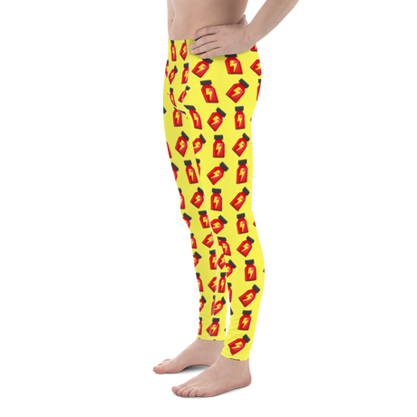 Rush Yellow and Red (Meggings)-Meggings-Swish Embassy