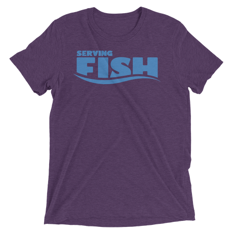 Serving Fish (Retail Triblend)-Triblend T-Shirt-Swish Embassy