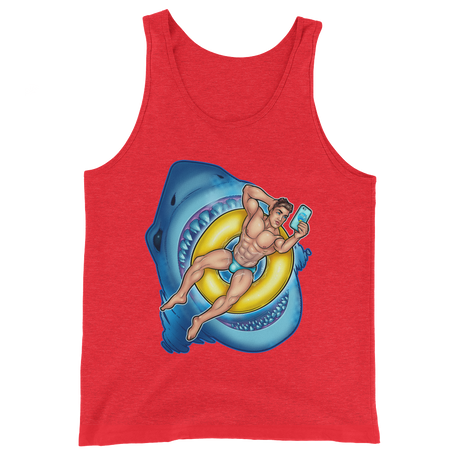 Shark Selfie Tank (Personalize - Cruise Collection)-Swish Embassy