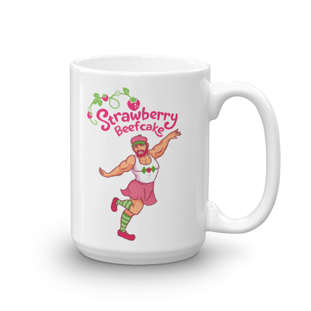 Strawberry Beefcake (Mug)-Mugs-Swish Embassy