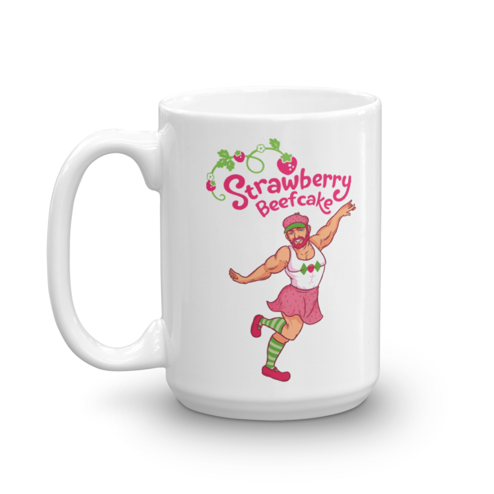 Strawberry Beefcake (Mug)-Mugs-Swish Embassy