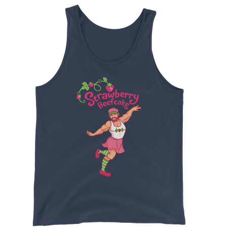 Strawberry Beefcake (Tank Top)-Tank Top-Swish Embassy