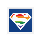Super Gay (Framed poster)-Swish Embassy