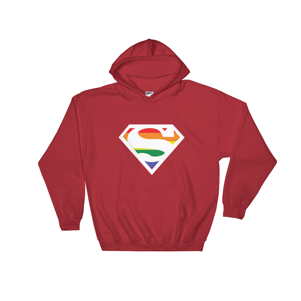 Super Gay (Hoodie)-Hoodie-Swish Embassy