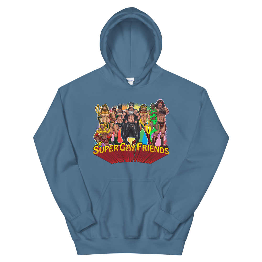 Supergay Friends (Hoodie)-Hoodie-Swish Embassy