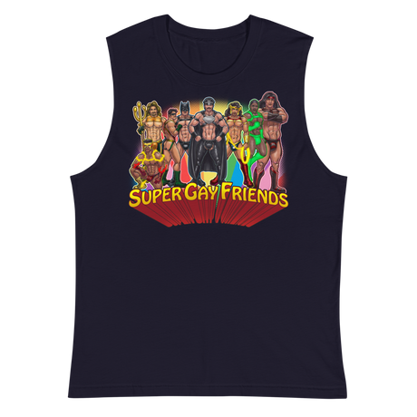 Supergay Friends (Muscle Shirt)-Muscle Shirt-Swish Embassy