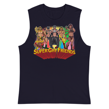 Supergay Friends (Muscle Shirt)-Muscle Shirt-Swish Embassy