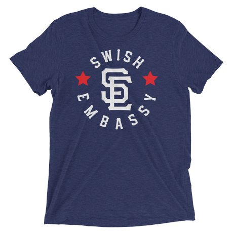 Swish Embassy Roundel (Premium Tri-Blend)-Triblend T-Shirt-Swish Embassy