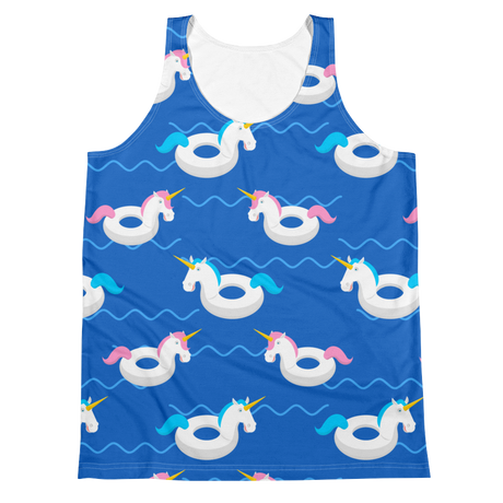 Unicorn Floater (Allover Tank Top)-Allover Tank Top-Swish Embassy