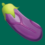 Veiny Eggplant Emoji-T-Shirts-Swish Embassy