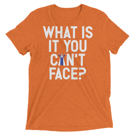 What is it you can't face? (Pemium Triblend)-Triblend T-Shirt-Swish Embassy