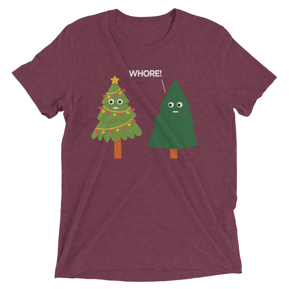 X-Mas Tree Shade (Retail Triblend)-Triblend T-Shirt-Swish Embassy