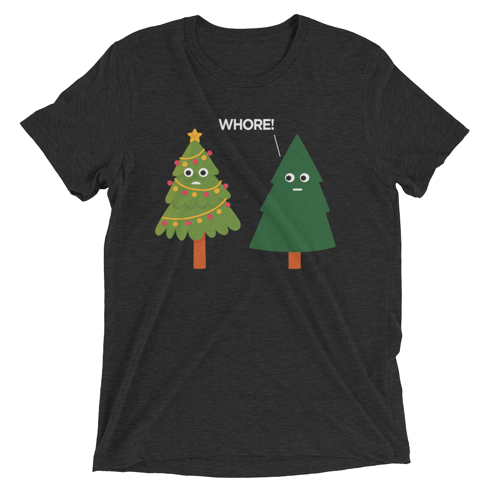 X-Mas Tree Shade (Retail Triblend)-Triblend T-Shirt-Swish Embassy