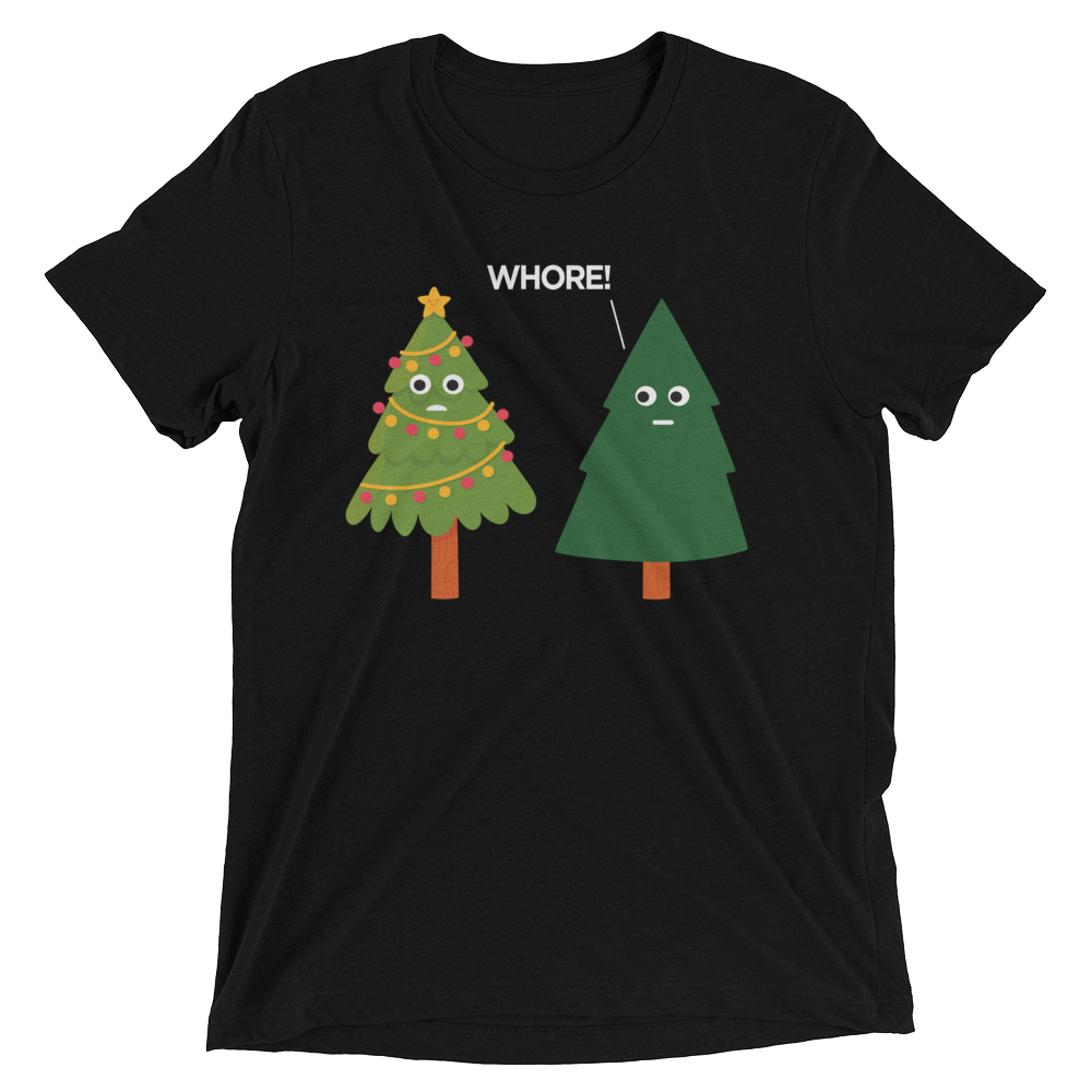 X-Mas Tree Shade (Retail Triblend)-Triblend T-Shirt-Swish Embassy