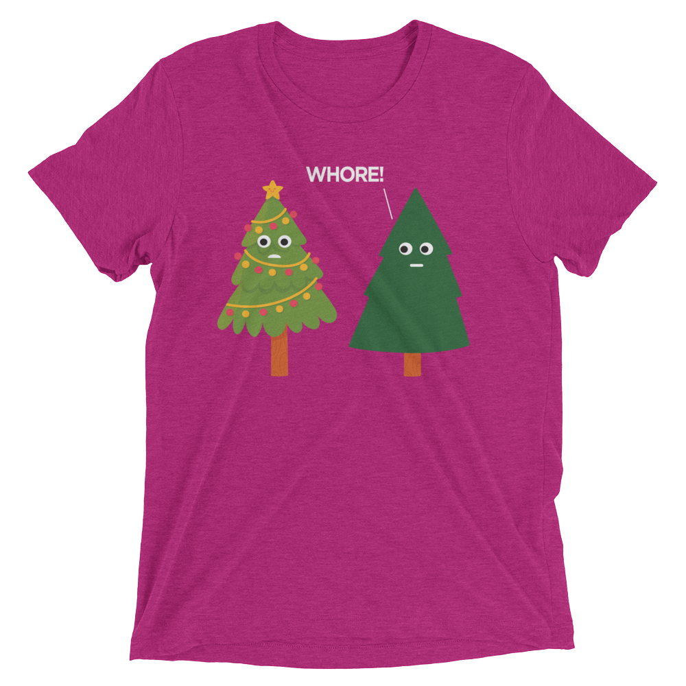 X-Mas Tree Shade (Retail Triblend)-Triblend T-Shirt-Swish Embassy