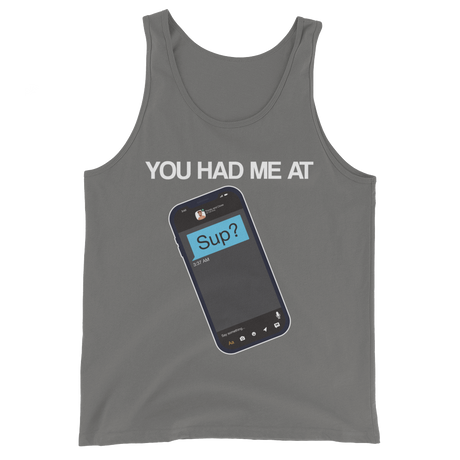 You Had Me At Sup (Tank Top)-Tank Top-Swish Embassy