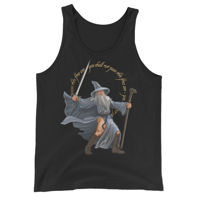 You Shall Not Pass This Fine Ass (Tank Top)-Tank Top-Swish Embassy