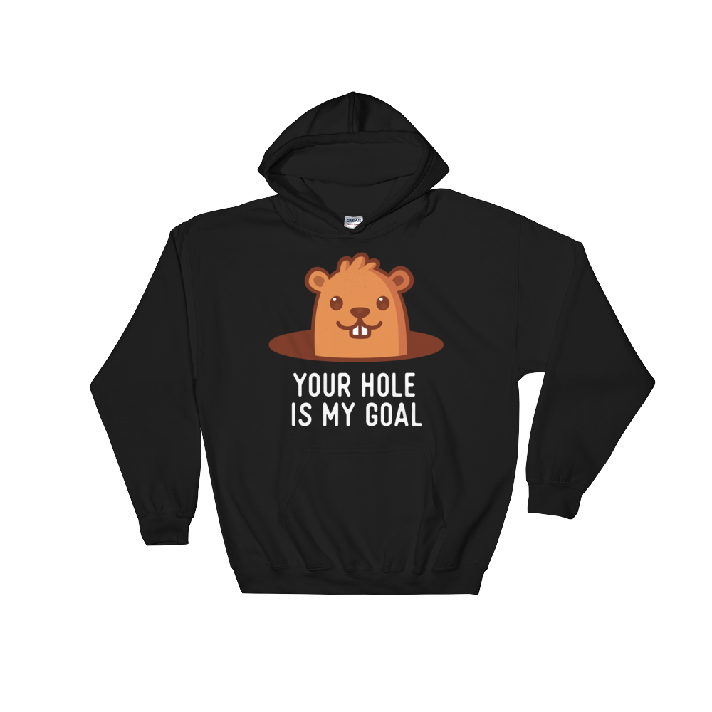 Your Hole is My Goal (Hoodie)-Hoodie-Swish Embassy