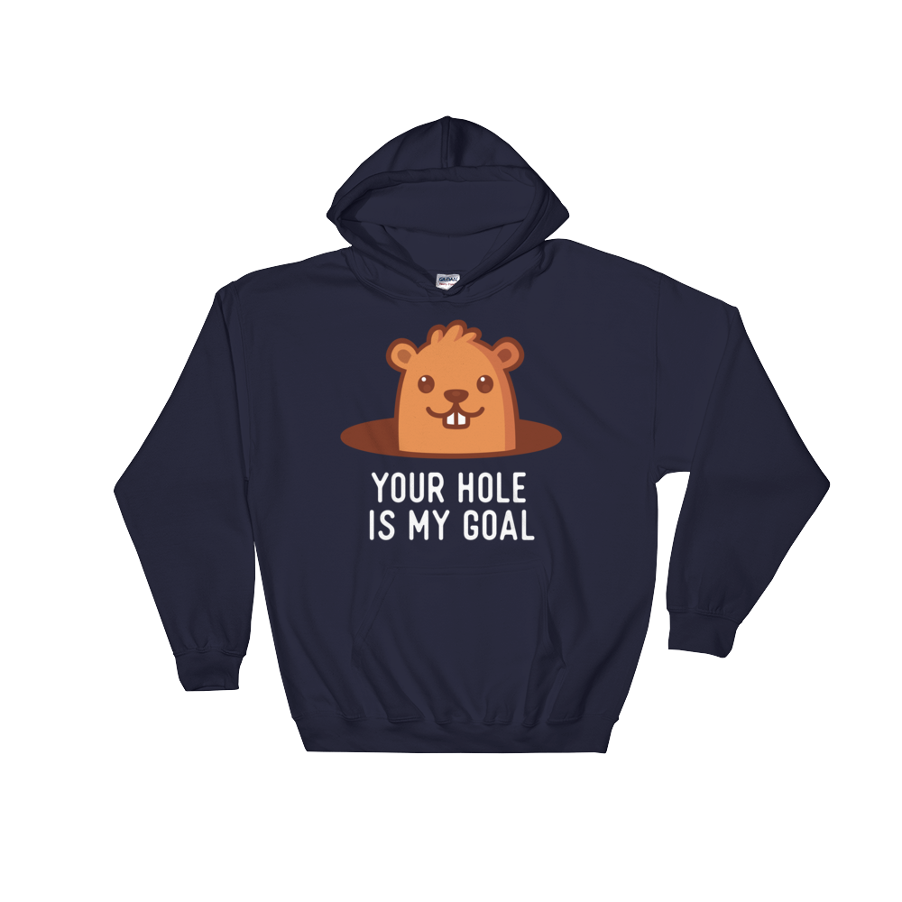 Your Hole is My Goal (Hoodie)-Hoodie-Swish Embassy