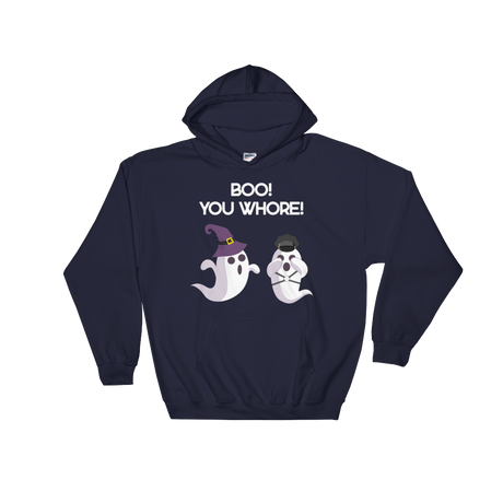 Boo, You Whore! (Hoodie)-Hoodie-Swish Embassy