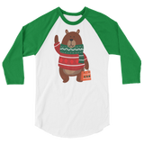 Christmas Bear (Raglan)-Raglan-Swish Embassy