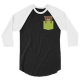 Faux Pocket Bear (Raglan)-Raglan-Swish Embassy
