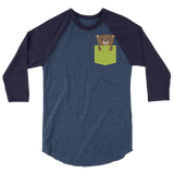 Faux Pocket Bear (Raglan)-Raglan-Swish Embassy