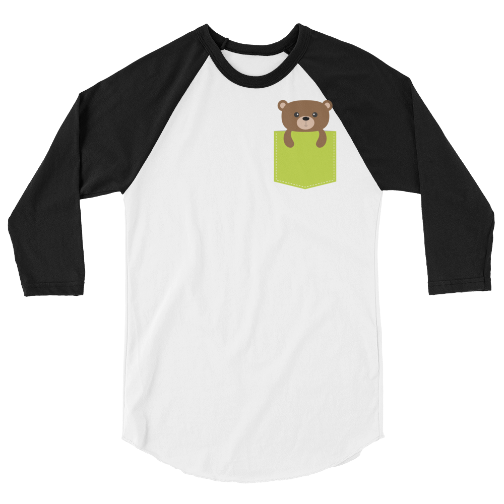 Faux Pocket Bear (Raglan)-Raglan-Swish Embassy
