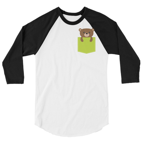 Faux Pocket Bear (Raglan)-Raglan-Swish Embassy