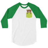 Faux Pocket Bear (Raglan)-Raglan-Swish Embassy