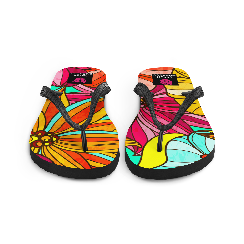 Festive Flower (Flip Flops)-Swish Embassy