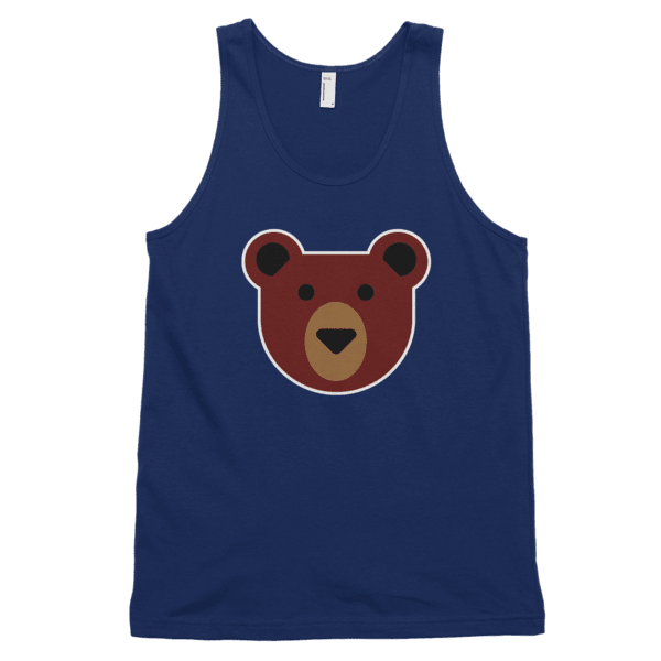 Flat Bear (Tank)-Tank Top-Swish Embassy