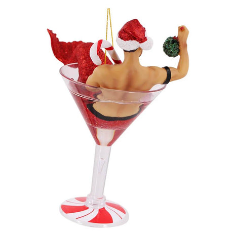 Mistletoe Santa (Ornament)-Ornament-Swish Embassy
