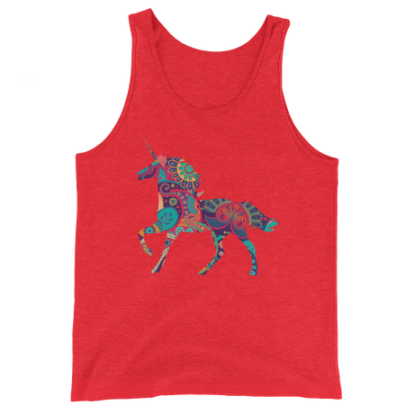 Paisley Unicorn (Tank Top)-Tank Top-Swish Embassy