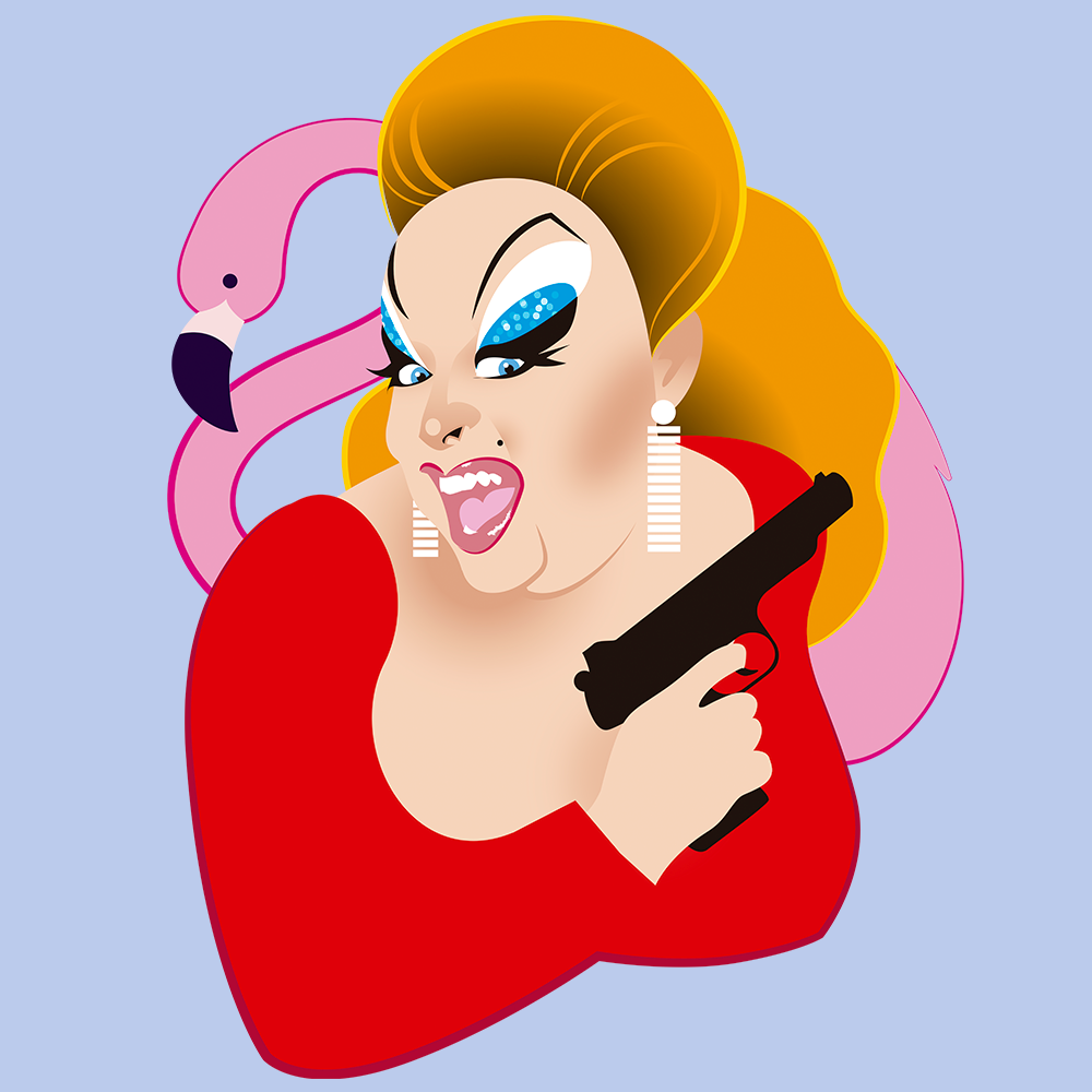 Pink Bird-T-Shirts-Swish Embassy