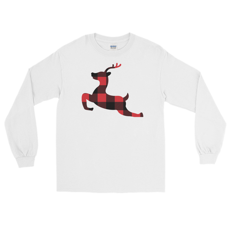 Plaid Reindeer (Long Sleeve)-Long Sleeve-Swish Embassy
